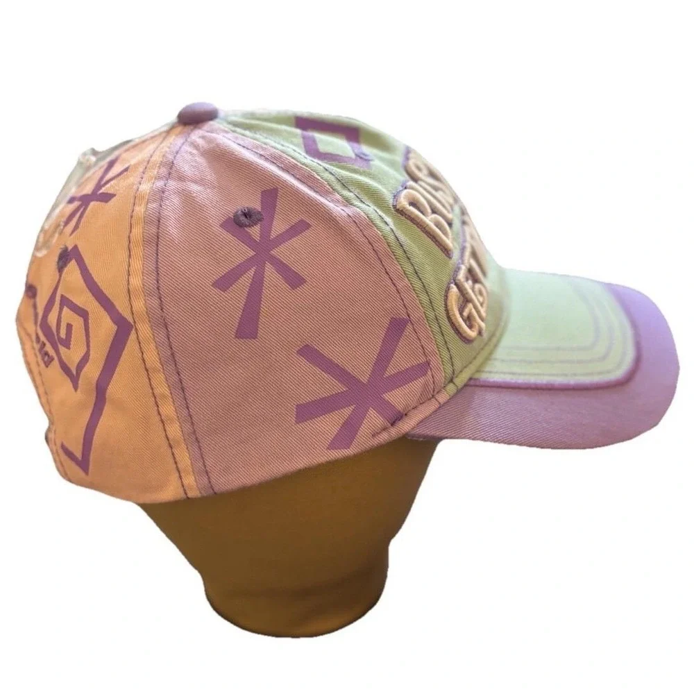 Disney Parks Busy Gettin Dizzy Colorful Pastel‎ Baseball Cap Hat Colorful NWT